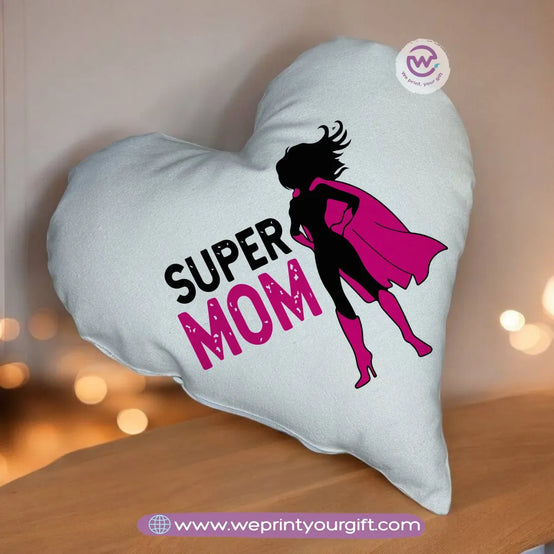 Heart Pillow- Mom - WE PRINT