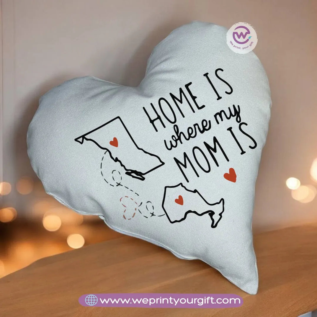 Heart Pillow- Mom - WE PRINT