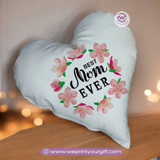 Heart Pillow- Mom - WE PRINT