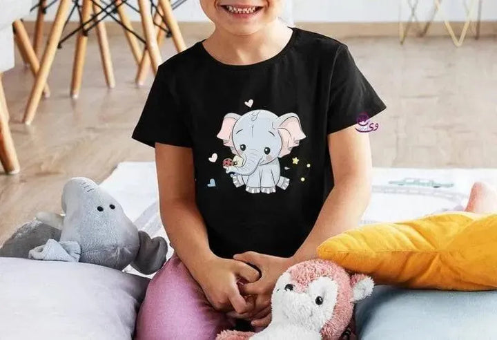 Kids half sleeve T-shirt - Elephant - WE PRINT