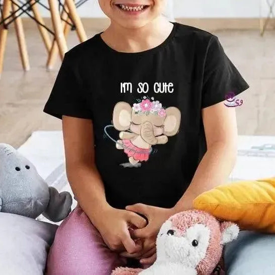 Kids half sleeve T-shirt - Elephant - WE PRINT