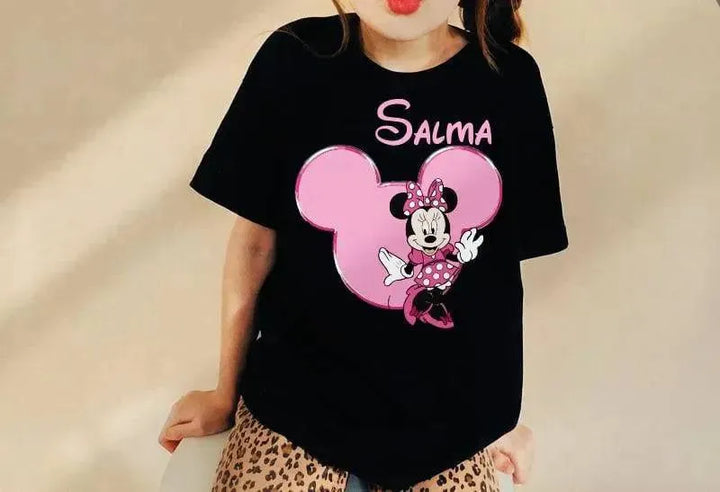 Kids half sleeve T-shirt -Minnie Mouse-A - WE PRINT