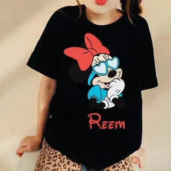 Kids half sleeve T-shirt -Minnie Mouse-A - WE PRINT