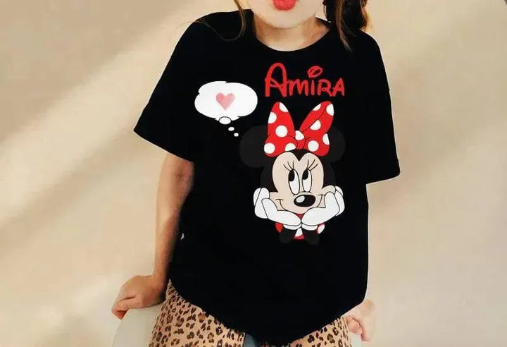 Kids half sleeve T-shirt -Minnie Mouse-A - WE PRINT