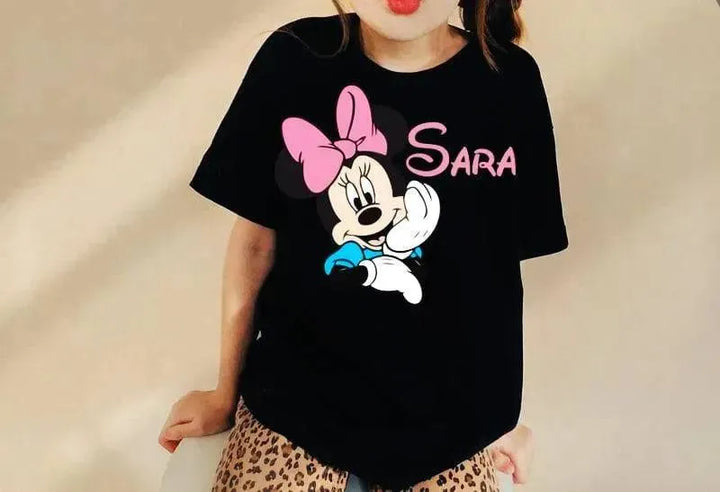 Kids half sleeve T-shirt -Minnie Mouse-A - WE PRINT