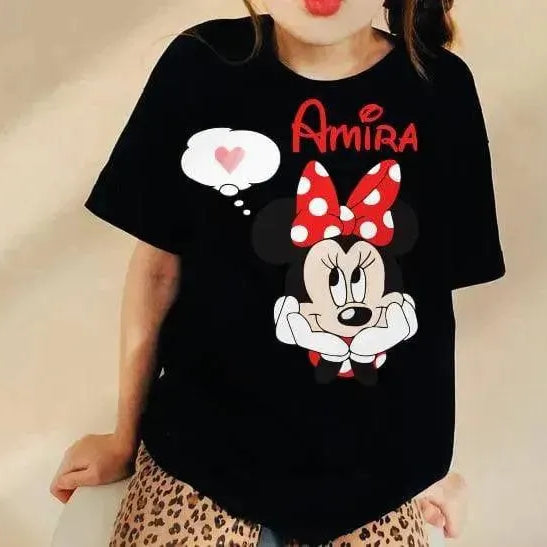 Kids half sleeve T-shirt -Minnie Mouse-A - WE PRINT