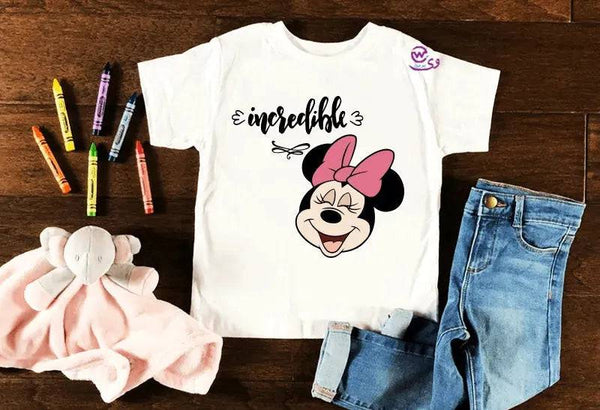 Kids half sleeve T-shirt -Minnie Mouse-B - WE PRINT