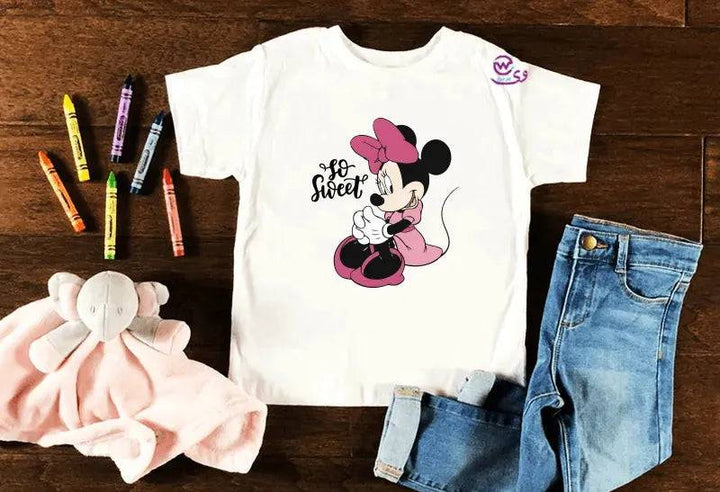 Kids half sleeve T-shirt -Minnie Mouse-B - WE PRINT