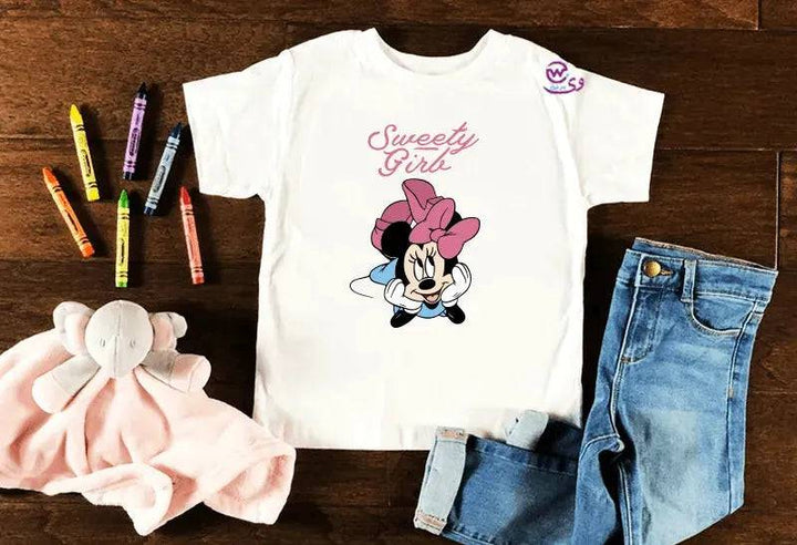 Kids half sleeve T-shirt -Minnie Mouse-B - WE PRINT