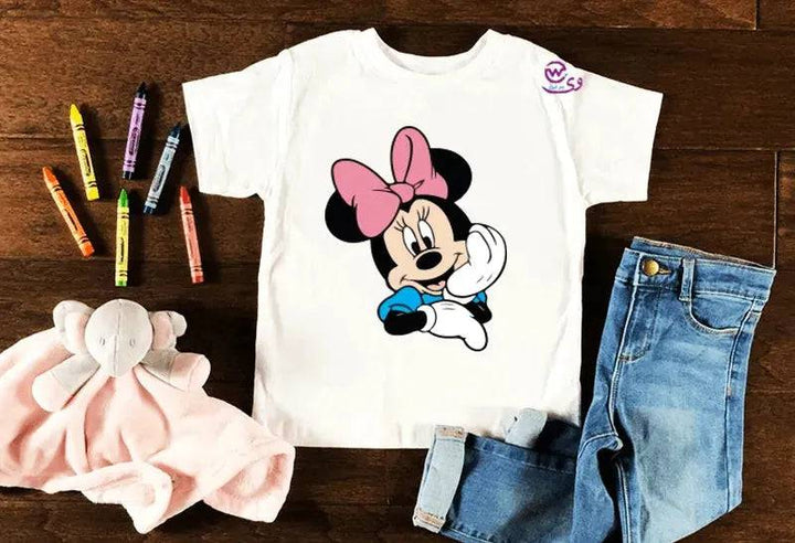 Kids half sleeve T-shirt -Minnie Mouse-B - WE PRINT