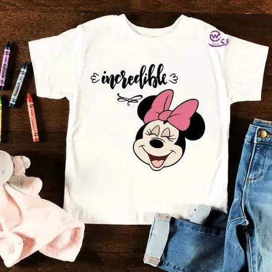 Kids half sleeve T-shirt -Minnie Mouse-B - WE PRINT