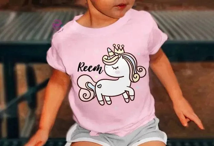 Kids half sleeve T-shirt - Unicorn - WE PRINT