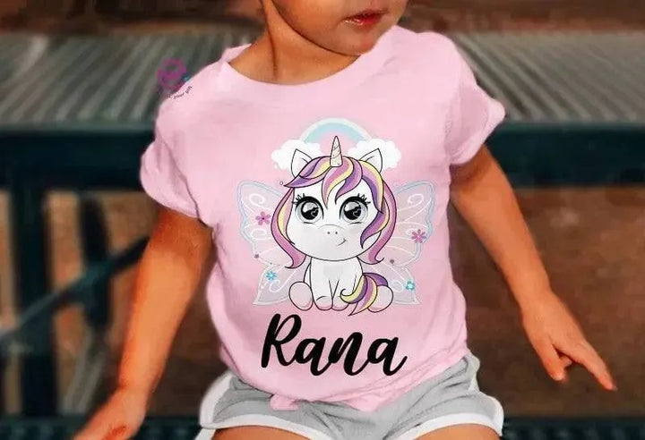 Kids half sleeve T-shirt - Unicorn - WE PRINT