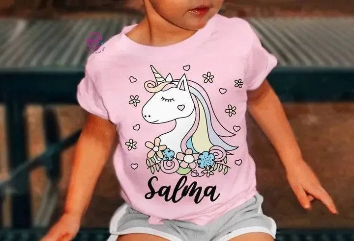 Kids half sleeve T-shirt - Unicorn - WE PRINT