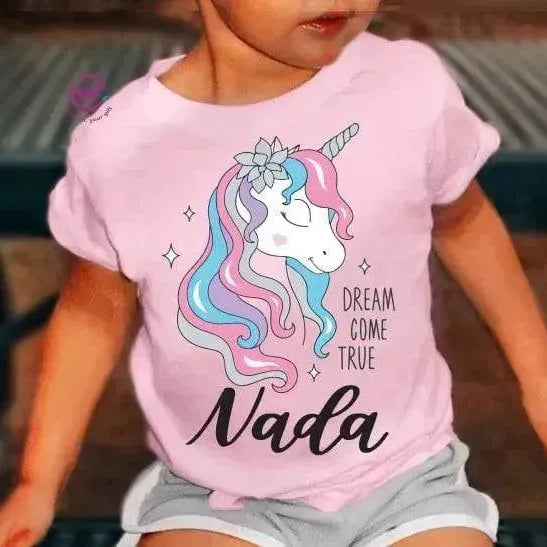 Kids half sleeve T-shirt - Unicorn - WE PRINT