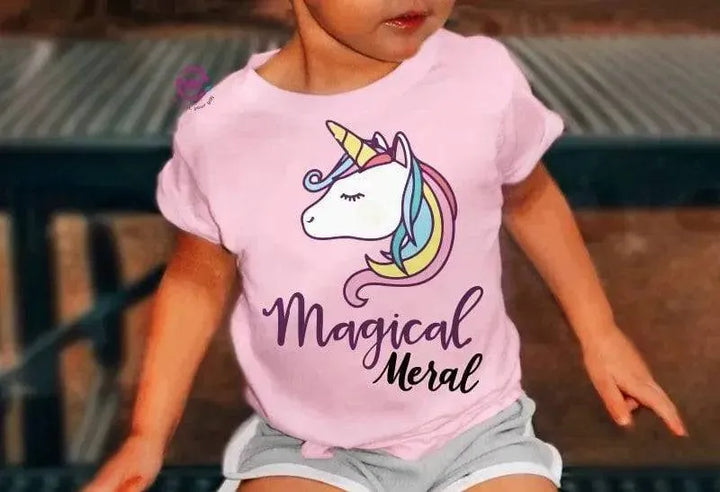 Kids half sleeve T-shirt - Unicorn - WE PRINT