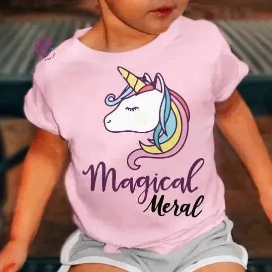 Kids half sleeve T-shirt - Unicorn - WE PRINT