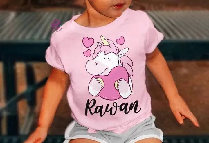 Kids half sleeve T-shirt - Unicorn - WE PRINT