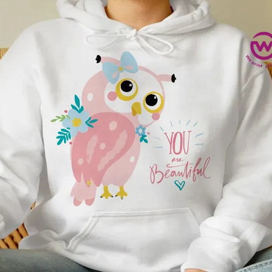 Kids hoodie-Cute Owl - WE PRINT