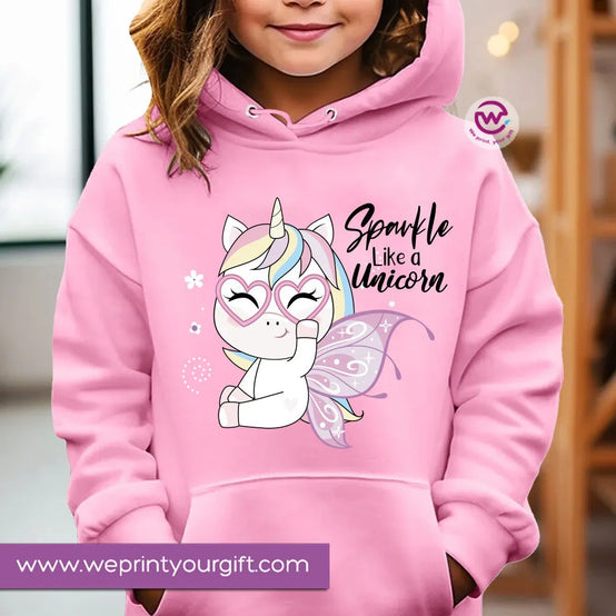 Kids hoodie-Cute Unicorn - WE PRINT
