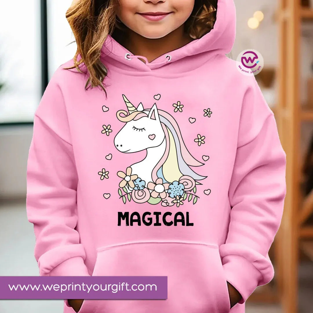Kids hoodie-Cute Unicorn - WE PRINT