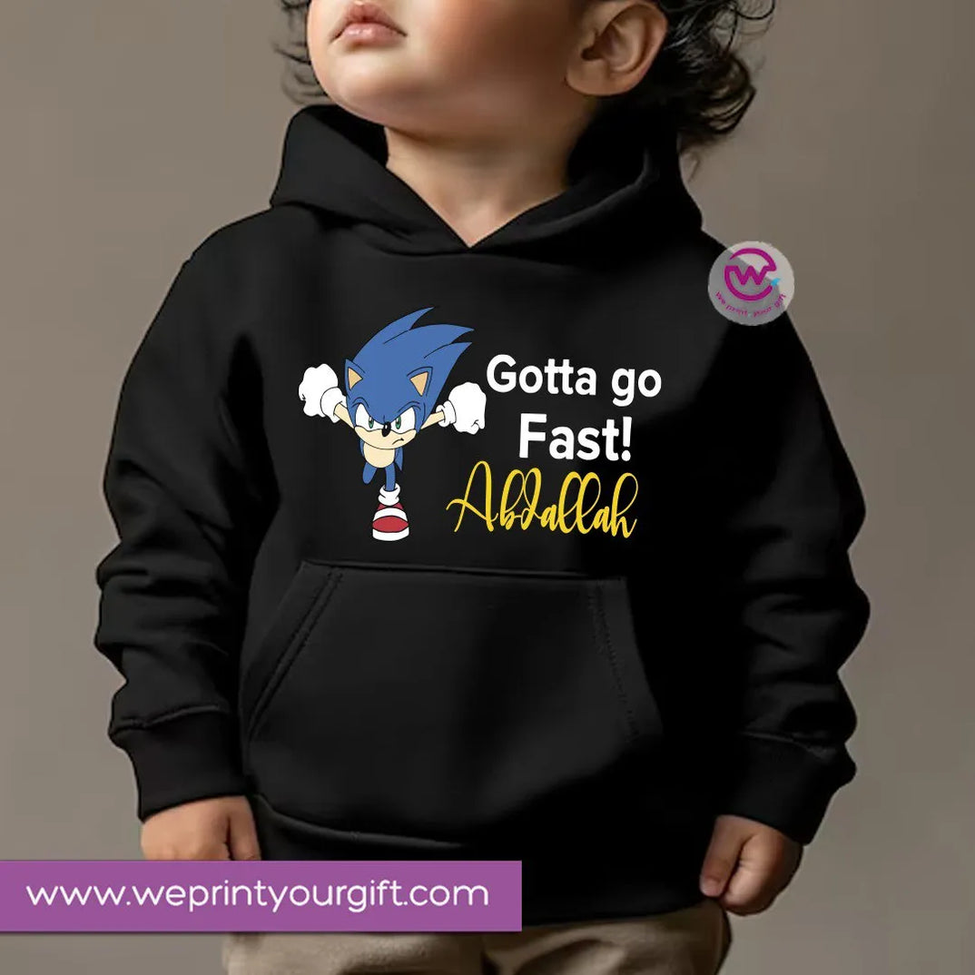 Kids Hoodie-Sonic - WE PRINT