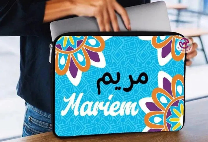 Laptop Sleeve-Canvas-Boho -Names - WE PRINT