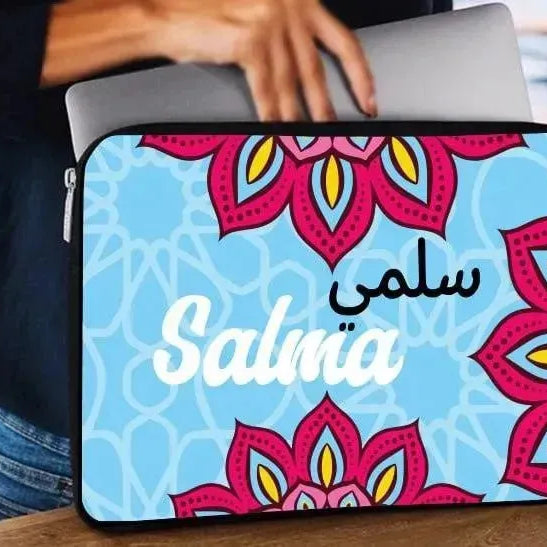 Laptop Sleeve-Canvas-Boho -Names - WE PRINT