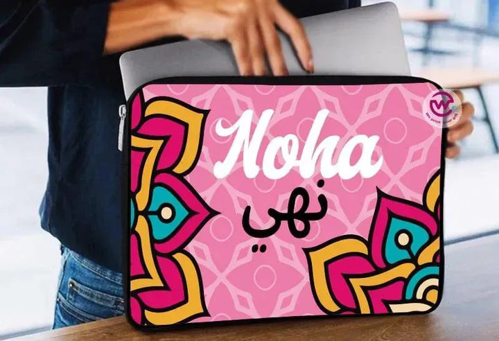 Laptop Sleeve-Canvas-Boho -Names - WE PRINT