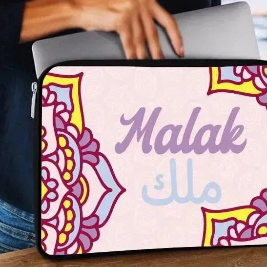 Laptop Sleeve-Canvas-Boho -Names - WE PRINT