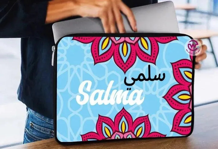 Laptop Sleeve-Canvas-Boho -Names - WE PRINT