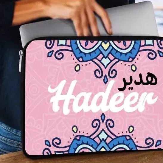 Laptop Sleeve-Canvas-Boho -Names - WE PRINT
