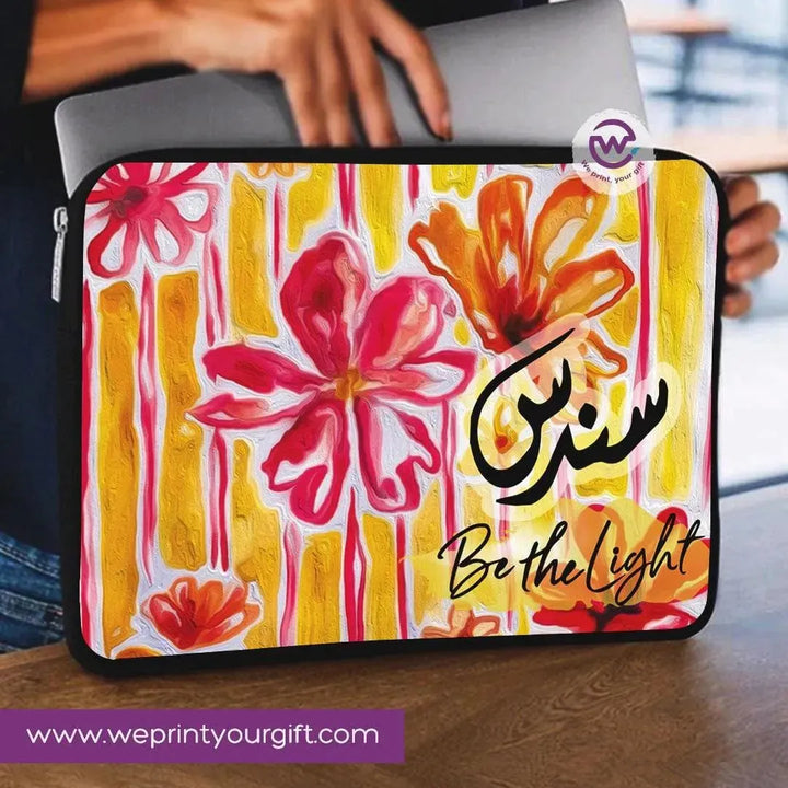 Laptop Sleeve-Canvas-Colorful Designs With Names - WE PRINT