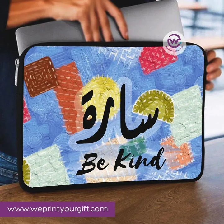 Laptop Sleeve-Canvas-Colorful Designs With Names - WE PRINT