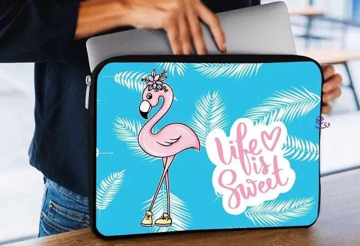 Laptop Sleeve-Canvas-Flamingo - WE PRINT