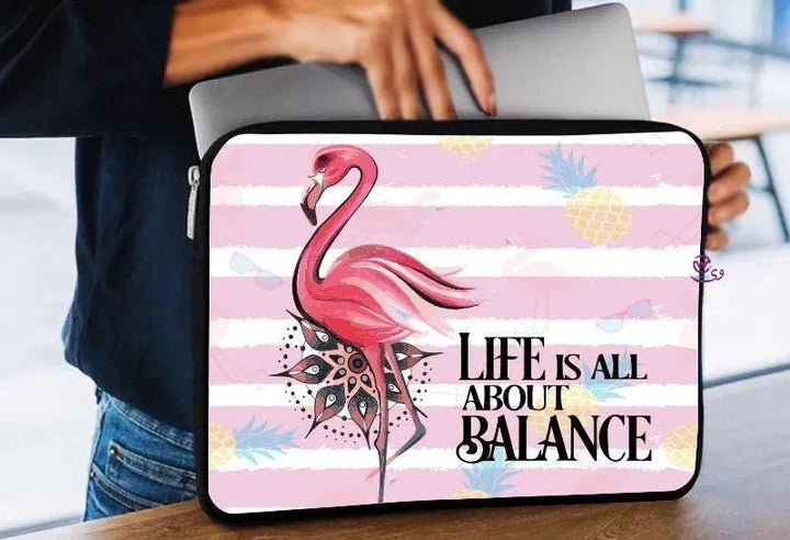 Laptop Sleeve-Canvas-Flamingo - WE PRINT