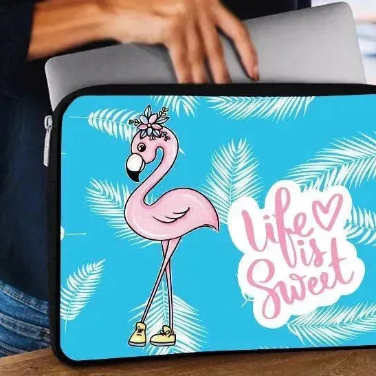 Laptop Sleeve-Canvas-Flamingo - WE PRINT