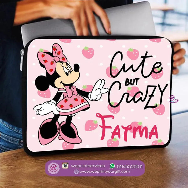 Laptop Sleeve-Canvas-Minnie Mouse - WE PRINT