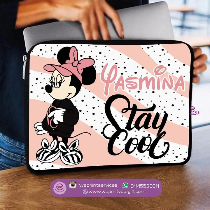 Laptop Sleeve-Canvas-Minnie Mouse - WE PRINT