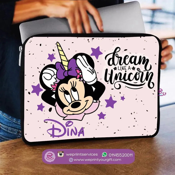 Laptop Sleeve-Canvas-Minnie Mouse - WE PRINT