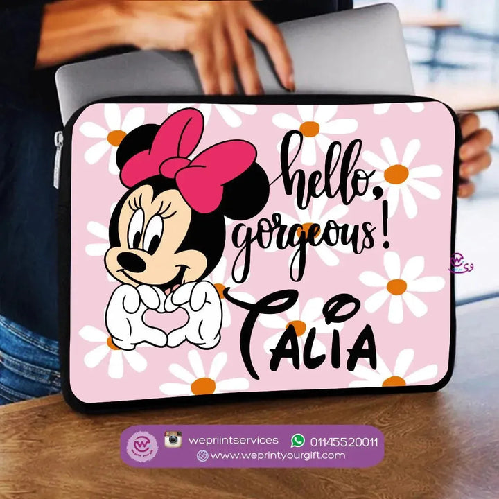 Laptop Sleeve-Canvas-Minnie Mouse - WE PRINT