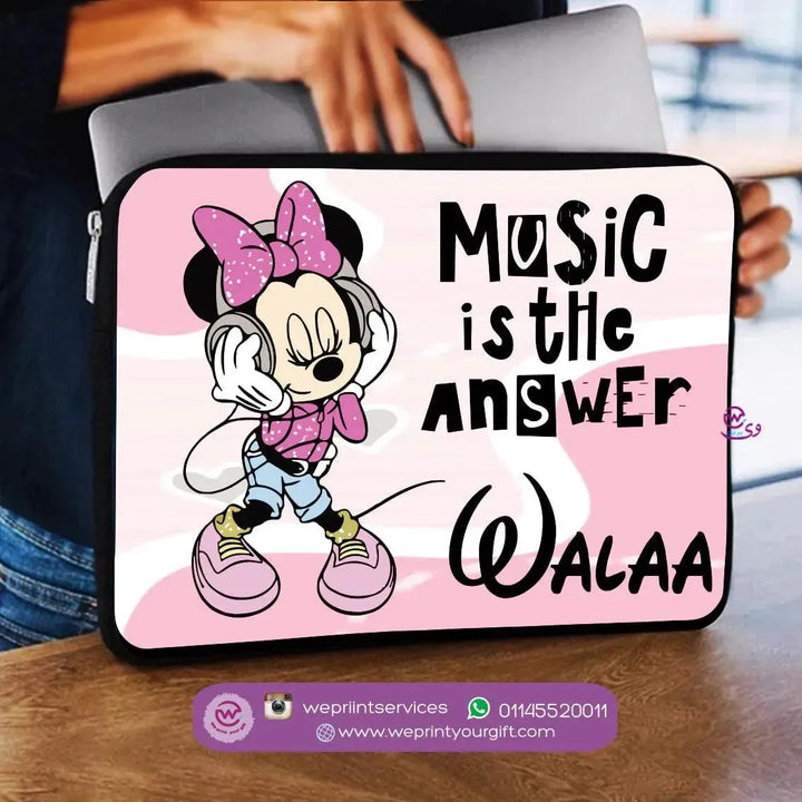 Laptop Sleeve-Canvas-Minnie Mouse - WE PRINT