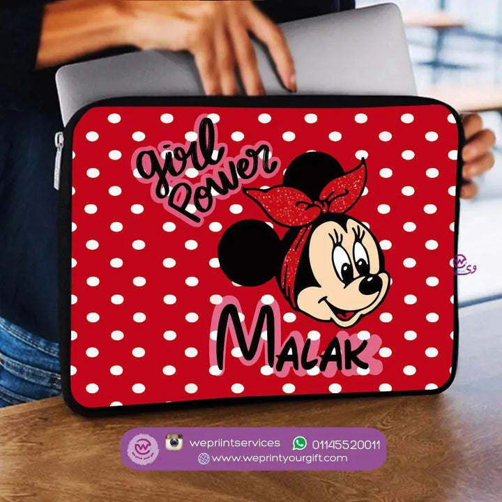 Laptop Sleeve-Canvas-Minnie Mouse - WE PRINT