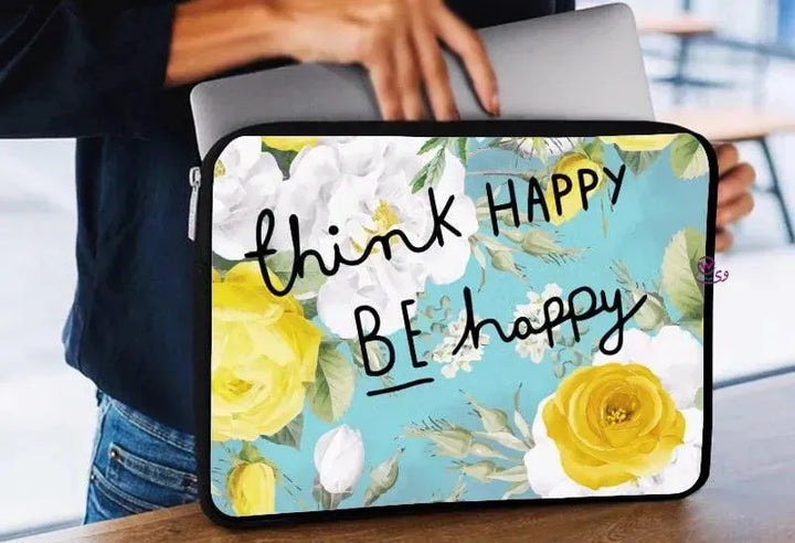 Laptop Sleeve-Canvas- Motivation -Floral - WE PRINT