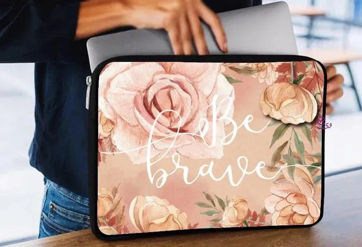 Laptop Sleeve-Canvas- Motivation -Floral - WE PRINT