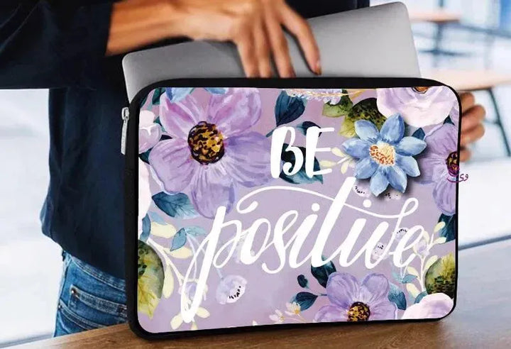 Laptop Sleeve-Canvas- Motivation -Floral - WE PRINT