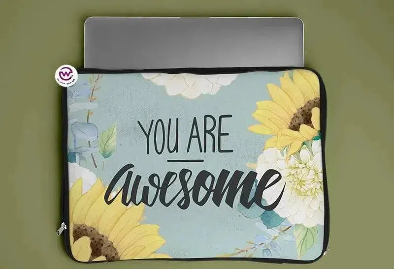 Laptop Sleeve-Canvas-Motivation - Sunflower - WE PRINT