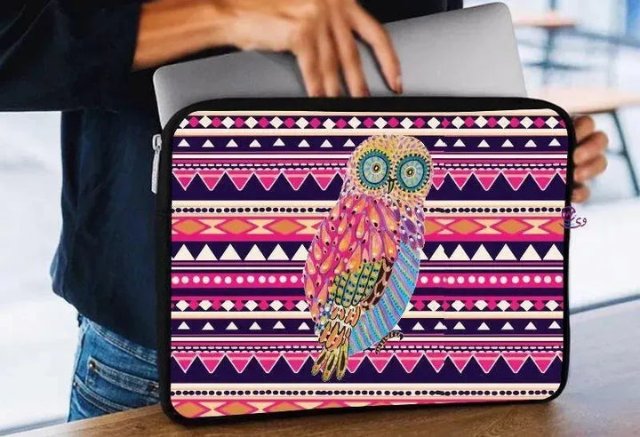 Laptop Sleeve-Canvas- Owl - WE PRINT