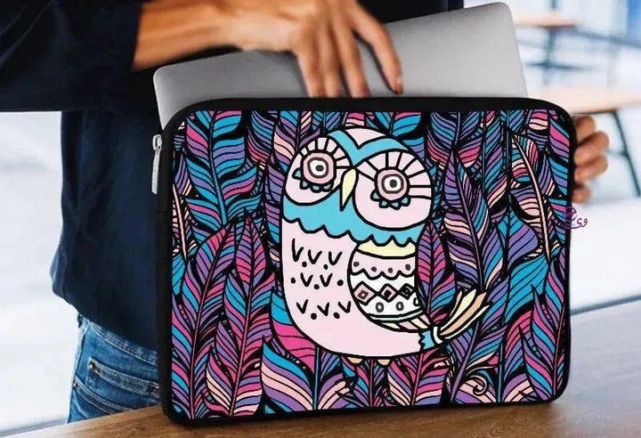 Laptop Sleeve-Canvas- Owl - WE PRINT