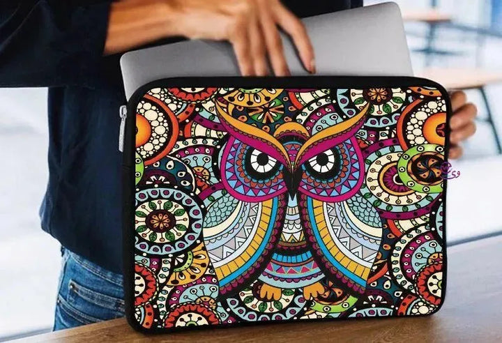 Laptop Sleeve-Canvas- Owl - WE PRINT